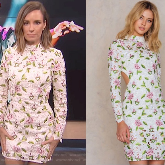 Asilio Objects of Desire Floral Lace Dress NWT Sz2 - Picture 3 of 16